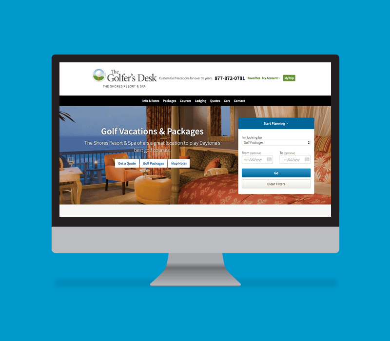 Golfer's Desk website