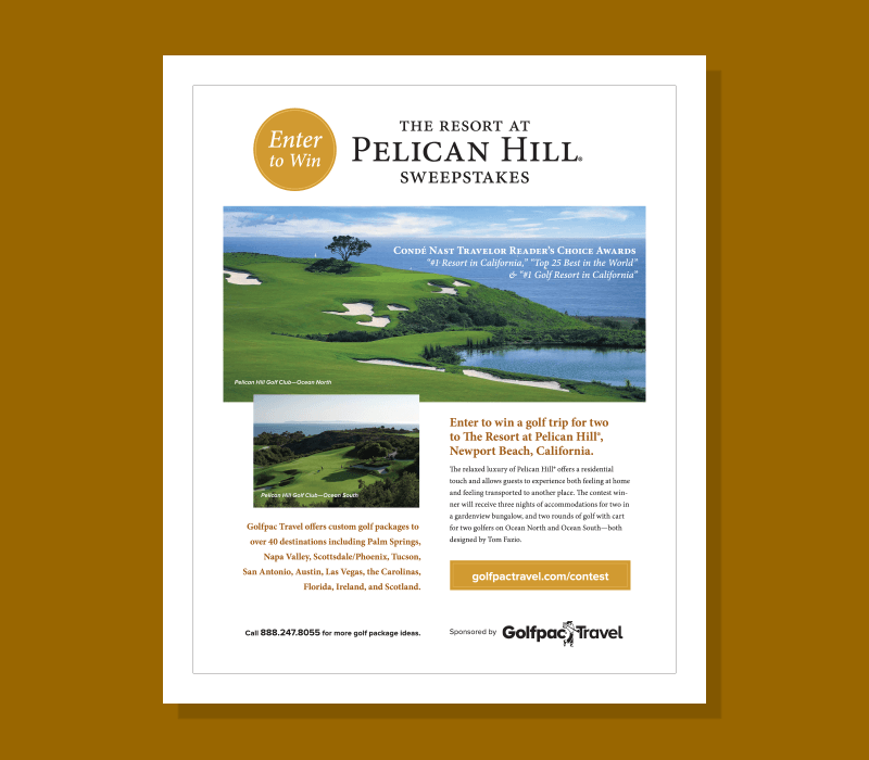 Troon Golf Print Full-page Ad